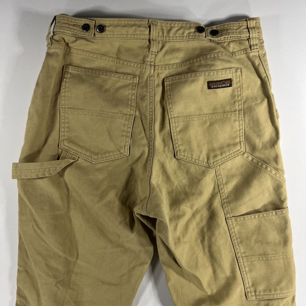 Patagonia All Seasons Hemp Canvas Double Knee Pants Women's Sz 12 (32-33W) Beige - Picture 12 of 12